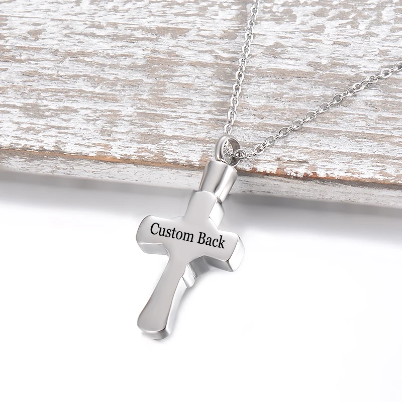 На заказ из нержавеющей стали Крест Христианский Мемориал кремации золы урна