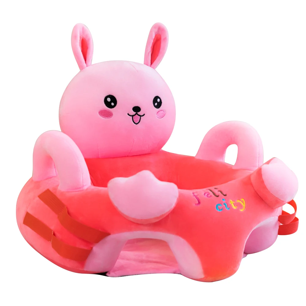 

Soft Child Baby Seats Plush Comfortable Crystal Velvet Baby Cartoon Chair Learning Sit Sofa Support Seat Cover Toys 0-3T