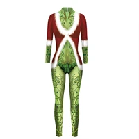 fashion christmas santa grinch costumes poison ivy 3d printed costumes bodysuit anime cosplay costume performance clothing