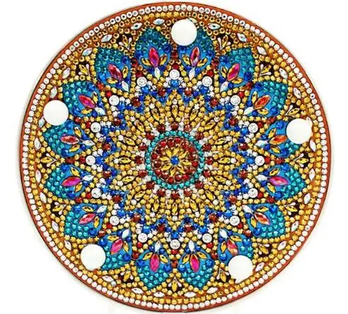 16x16x4.3cm Новая полка Алмазная картина светодиодный светильник животное Дельфин 5D алмазная вышивка мозаика спальня ночник украшение для учебы - Color: 16x16x4.3cm