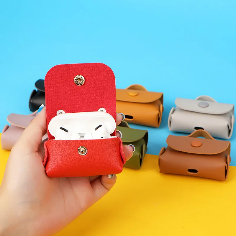 Беспроводной чехол для наушников Airpods pro Чехол из искусственной кожи Роскошный