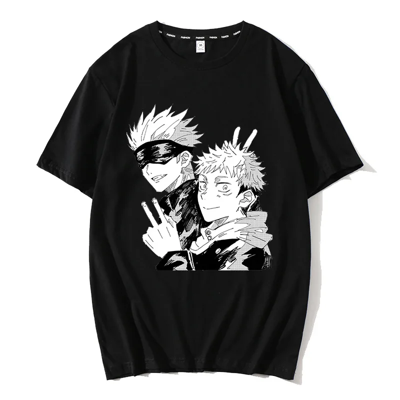 

Japanese Anime jujutsu kaisen Men/Women Short Sleeve Man's T-shirt Harajuku Streetwear Unisex Oversized T-shirt High Quality