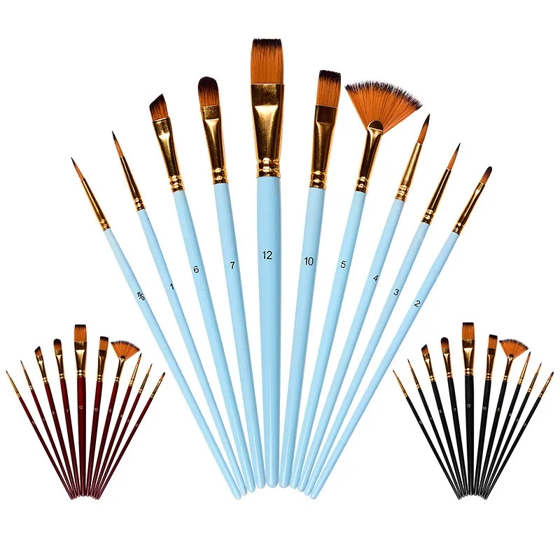 

10 шт. многофункциональная Акварельная ручка для рисования художественные принадлежности кисть для рисования художника нейлоновые кисти д...