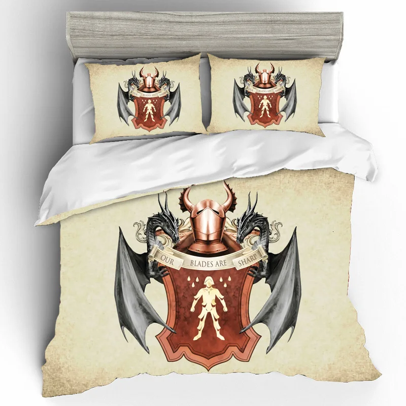 Game Of Thrones King Size Bedding Sets Duvet Cover Bed Sheets And Pillowcases Bed Linen Bedding Set Home Textile Dropshipping
