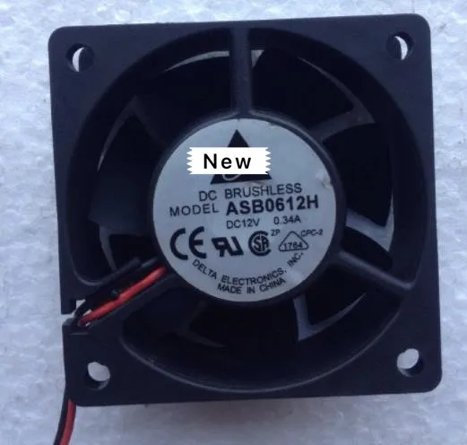 

For Delta ASB0612H B DC 12V 0.34A 60x60x25mm Server Cooling Fan