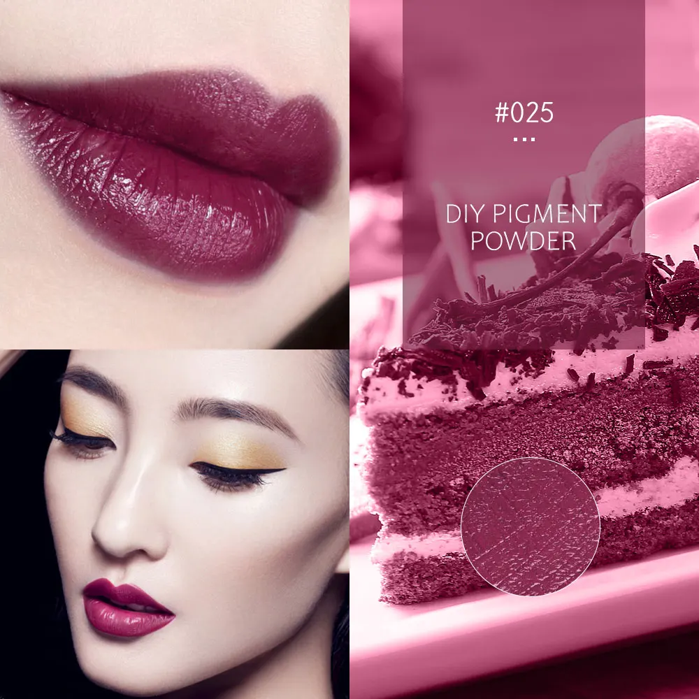 6 цветов макияж Профессиональная помада красящая слюда пудра бальзам для губ