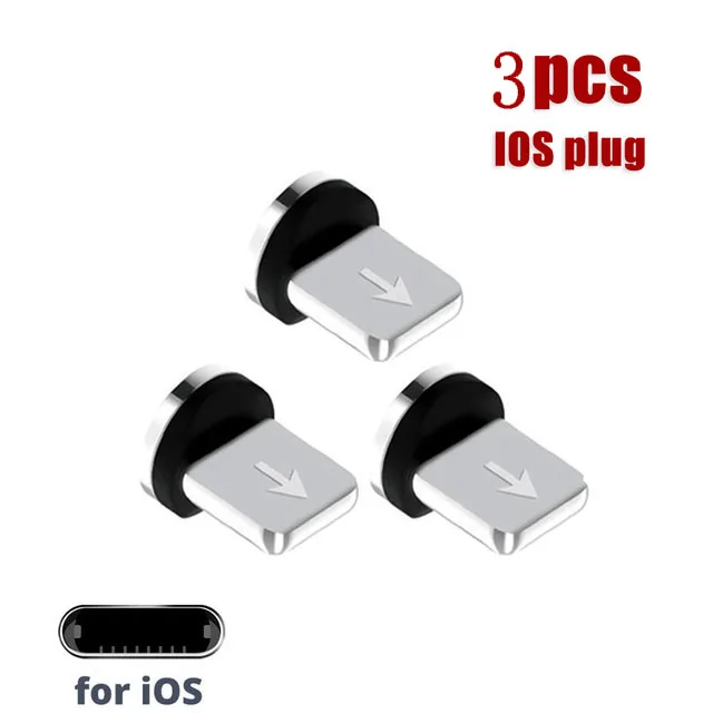 5pcs easy operate durable converter for mobile phone replacement parts 360 degree rotation magnetic tips charging cable adapter free global shipping