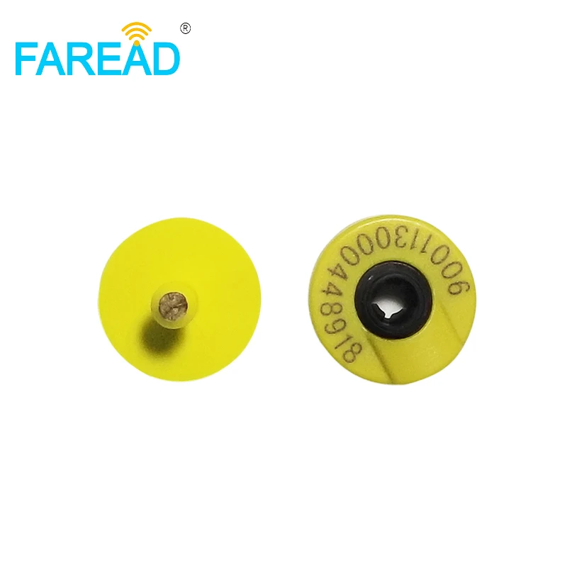 

x100pcs FDX-B reuseable ISO11784/85 Passive RFID LF tags visual tag electronic ear mark ear tag for livestock management