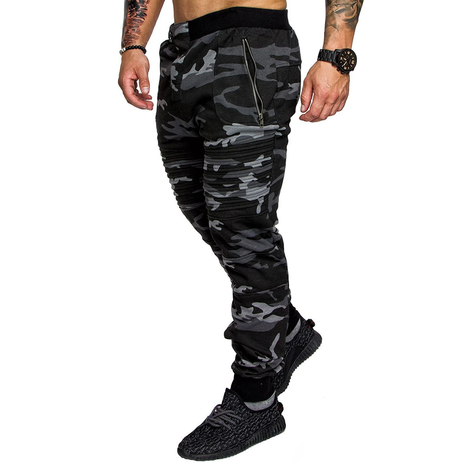 

Camouflage Mens Joggers Casual Pants Fitness Men Sportswear Tracksuit Bottoms Skinny Sweatpants Trousers Gyms Jogger Track Pants