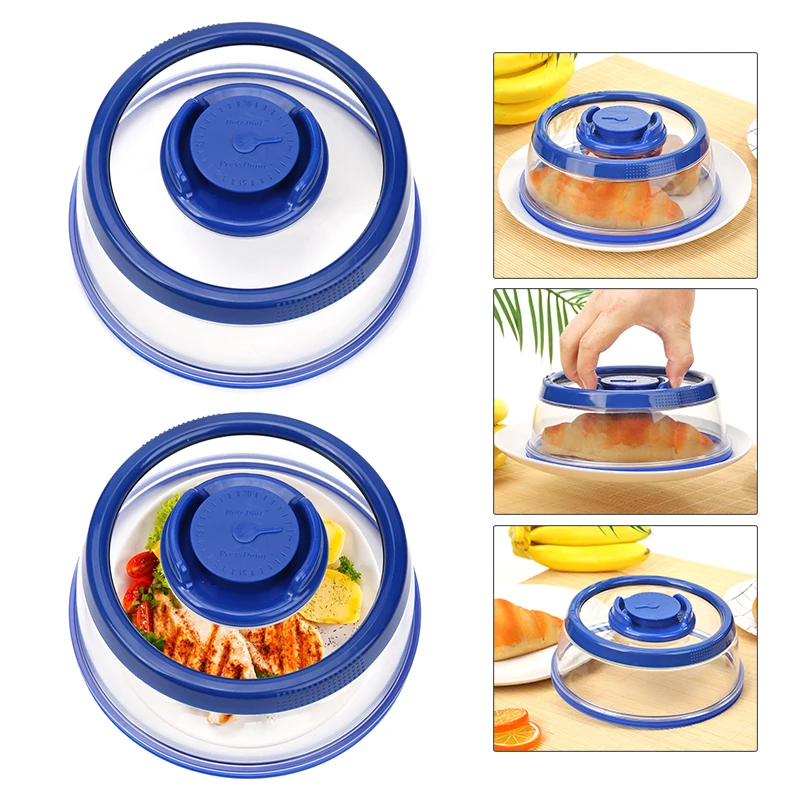 

Vacuum Food Sealer Cover Kitchen Instant Vacuum Food Sealer Fresh Cover Refrigerator Dish Covers Lid Topper Dome Kitchen Tool