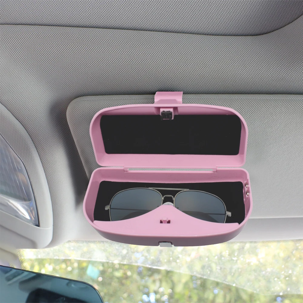 Автомобильный стеклянный бокс es солнцезащитные очки держатель чехол органайзер