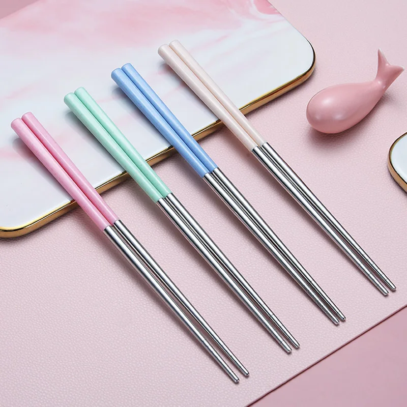 EIMAI китайские металлические палочки для еды 304 из нержавеющей стали портативные