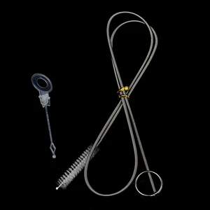 Дренажный змея, для очистки сточных вод палочки засорить жидкость для снятия инструменты для чистки длинные весенние трубы инструменты для копания бытовой для Кухня раковина