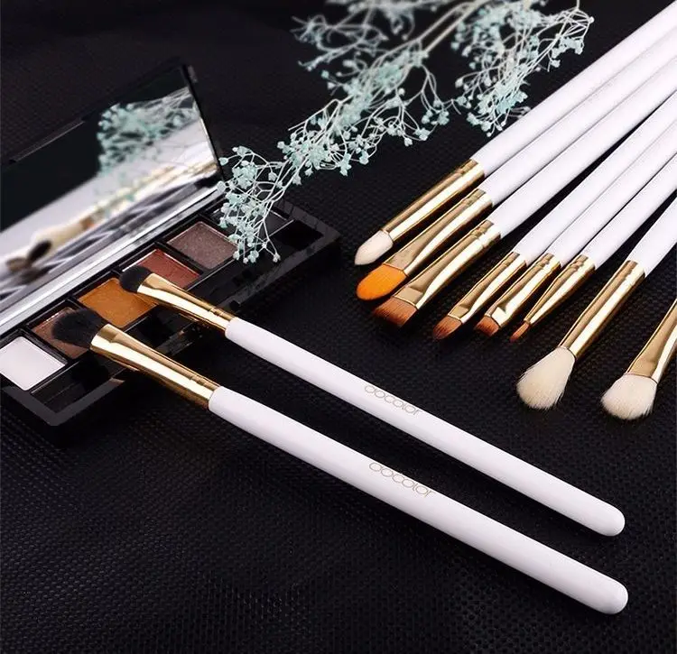 10 шт. Профессиональные Нейлоновые кисти для макияжа наборы растушевки
