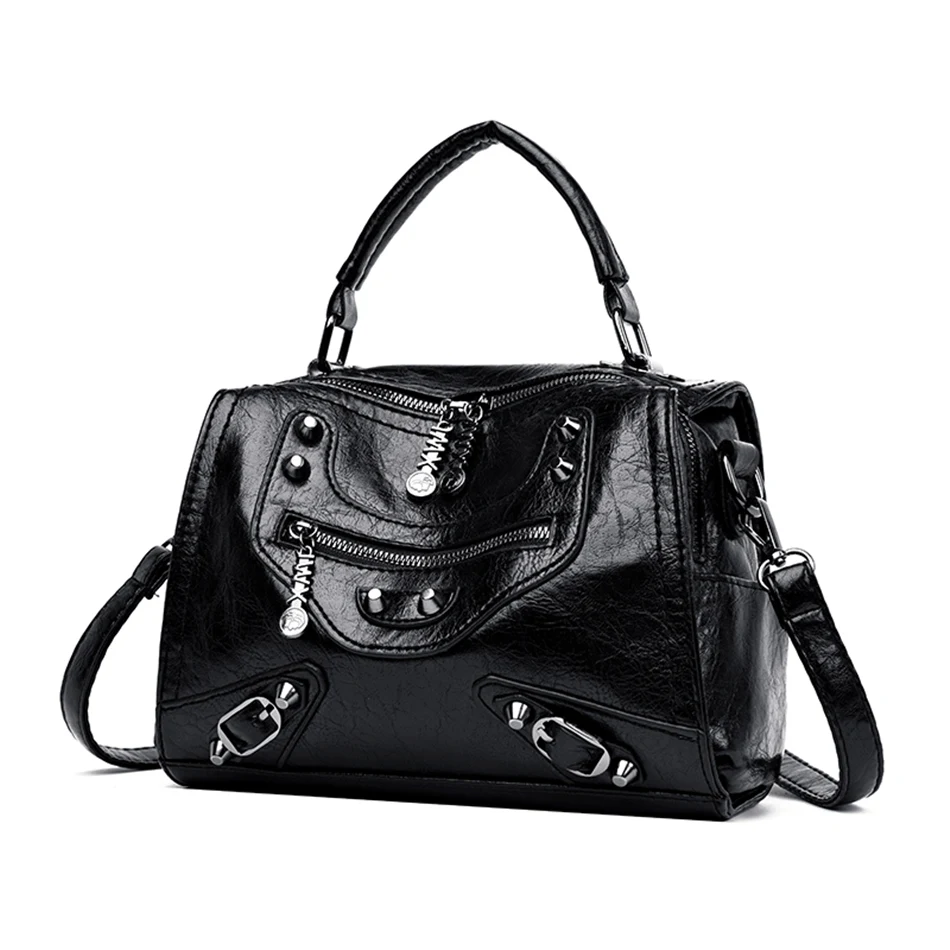 Mochila Feminina, рюкзак из мягкой кожи, женский рюкзак, высокое качество, рюкзак с заклепками, дамские сумки через плечо для женщин, Sac