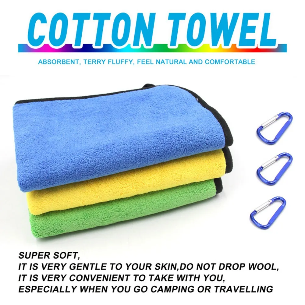 

Утолщенные антипригарные впитывающие полотенца для рыбалки с карабином, салфетки, инструменты для рыбалки, рыболовные снасти