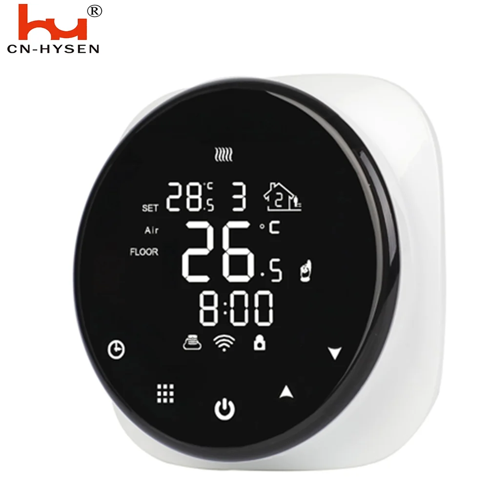 HYSEN HY316 круглый нагревательный термостат Tuya APP Контроль WiFi контроль Электрический
