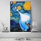 Художественная Живопись Ван Гога аниме Гоку Абстрактная Картина на холсте постеры и принты Настенная картина для подростков спальни