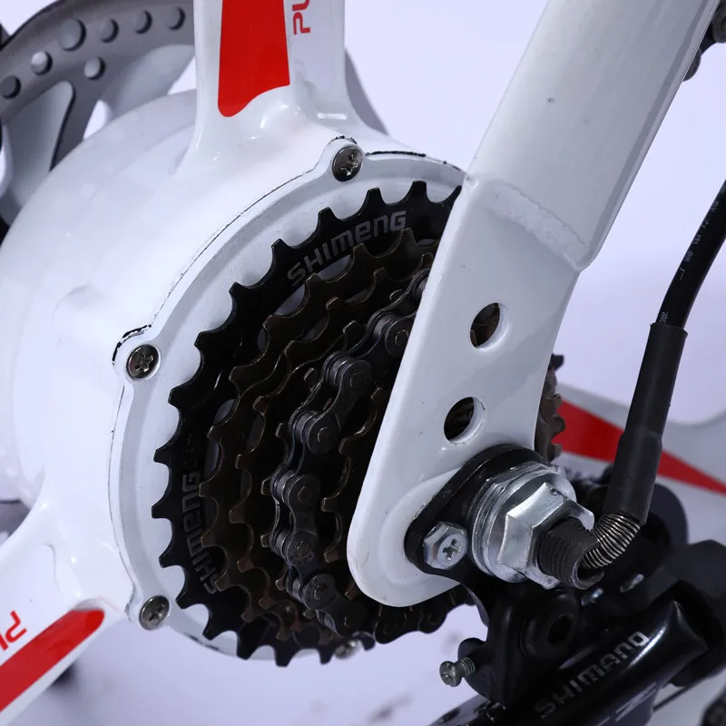 Миниатюрный Электрический велосипед 20 дюймов двойной дисковый тормоз