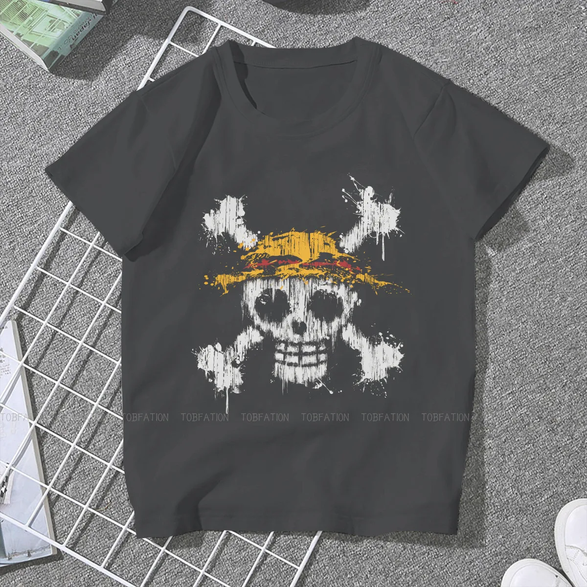 Женская хлопковая Футболка с принтом череп размеры до 4XL | одежда