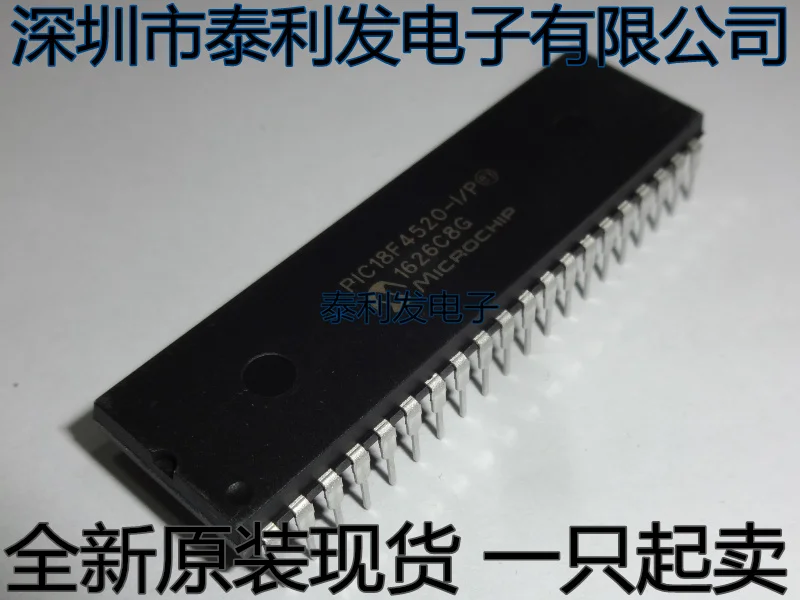 100% Новинка &amp Оригинал в наличии PIC18F4520-I/P DIP40 | Электроника
