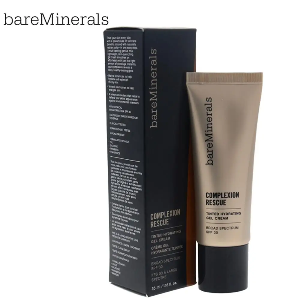 

bareMinerals Foundation Base Makeup Face Gel Cream Foundation Moisturizer Complexion Rescue Tinted Hydrating SPF 30-09 Chestnut