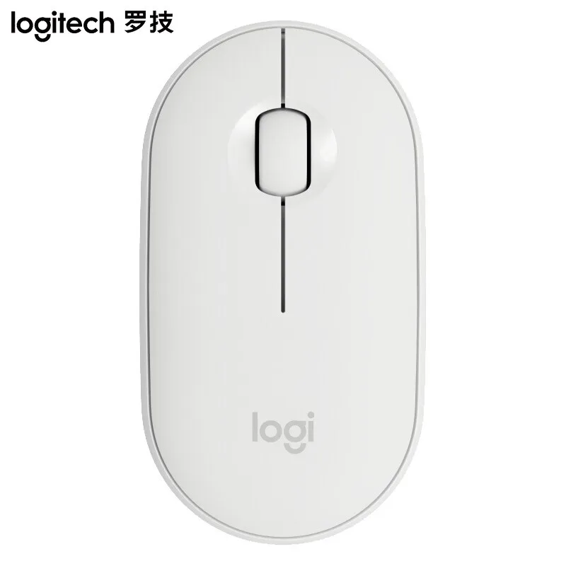 Logitech галька Беспроводной Bluetooth мышь светильник бесшумный мини 1000 Точек на дюйм