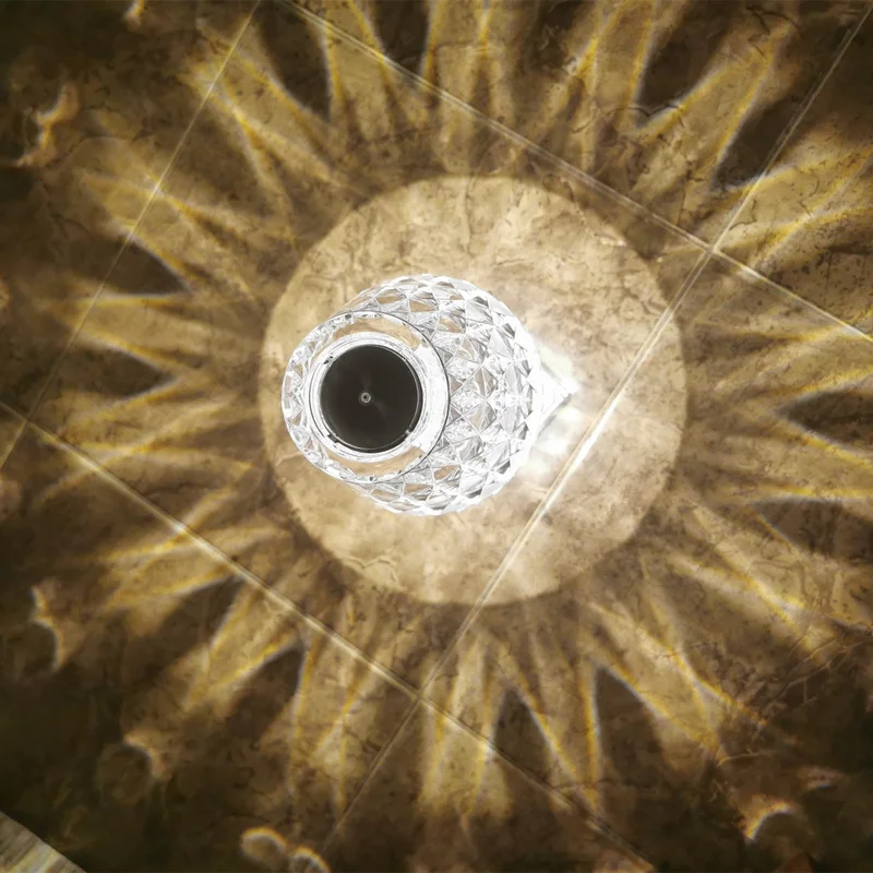 

USB Italian Crystal Battery Desk Lamp Touch Sensor Bar Light Decor Restaurant Table Lamps Romantic Nightlight Fixture Bed Lamp