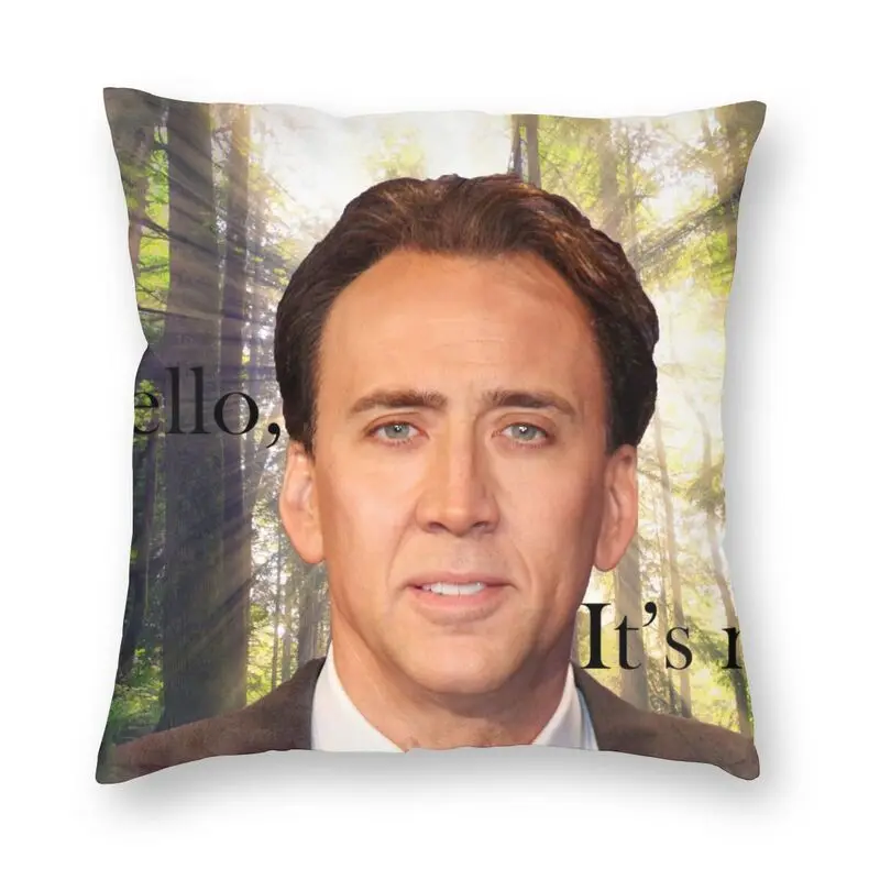 

Декоративная подушка для дивана с двусторонним принтом Николаса Кейджа