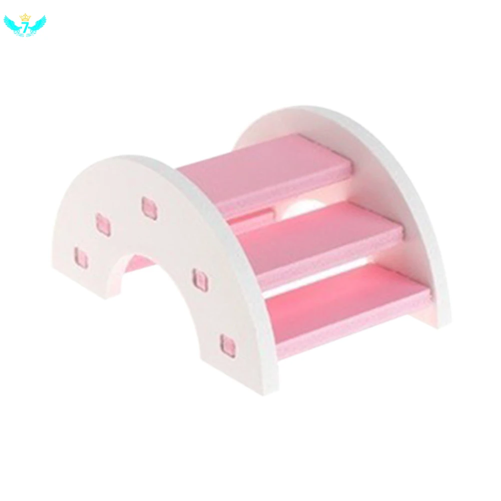 

Hamster Toy Wooden Bridge Hamster Supplies Eco-friendly Wooden Bridge Ladder Seesaw Syrian Hamster Toy Wooden Bridge