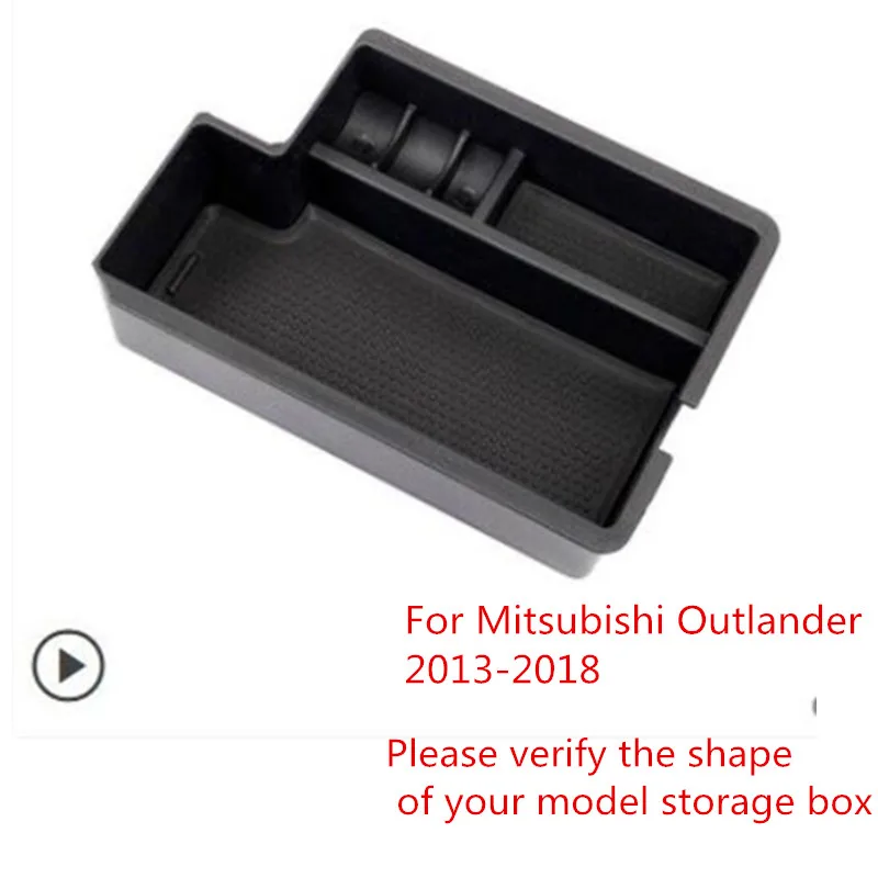 Outlander 2013-2018 Авто-Стайлинг автомобиля подлокотник ящик для хранения с крышкой украшение для Mitsubishi Outlander 2013 - Цвет: Outlander 2013-2018