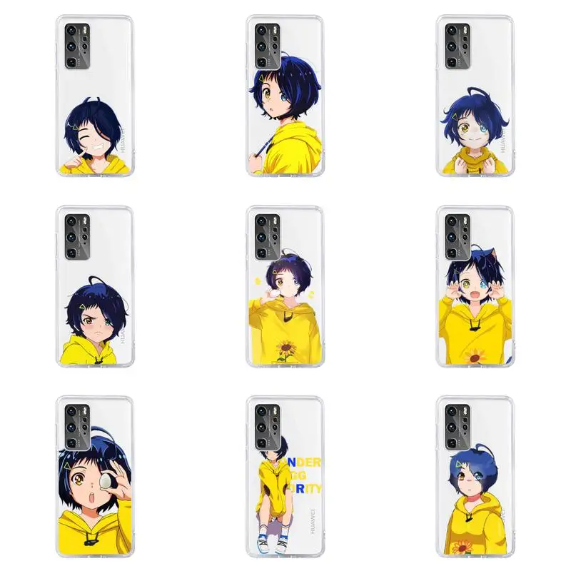 

Wonder Egg Priority Ai Kawaii Phone Case For Huawei P40 P30 P20 Mate Honor 10i 30 20 i 10 40 8x 9x Pro Lite Transparent Cover