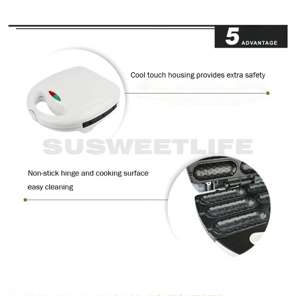 

Hot dog machine Sausage roasting machine Breakfast ham roaster Household electric sausage roasting bread machine