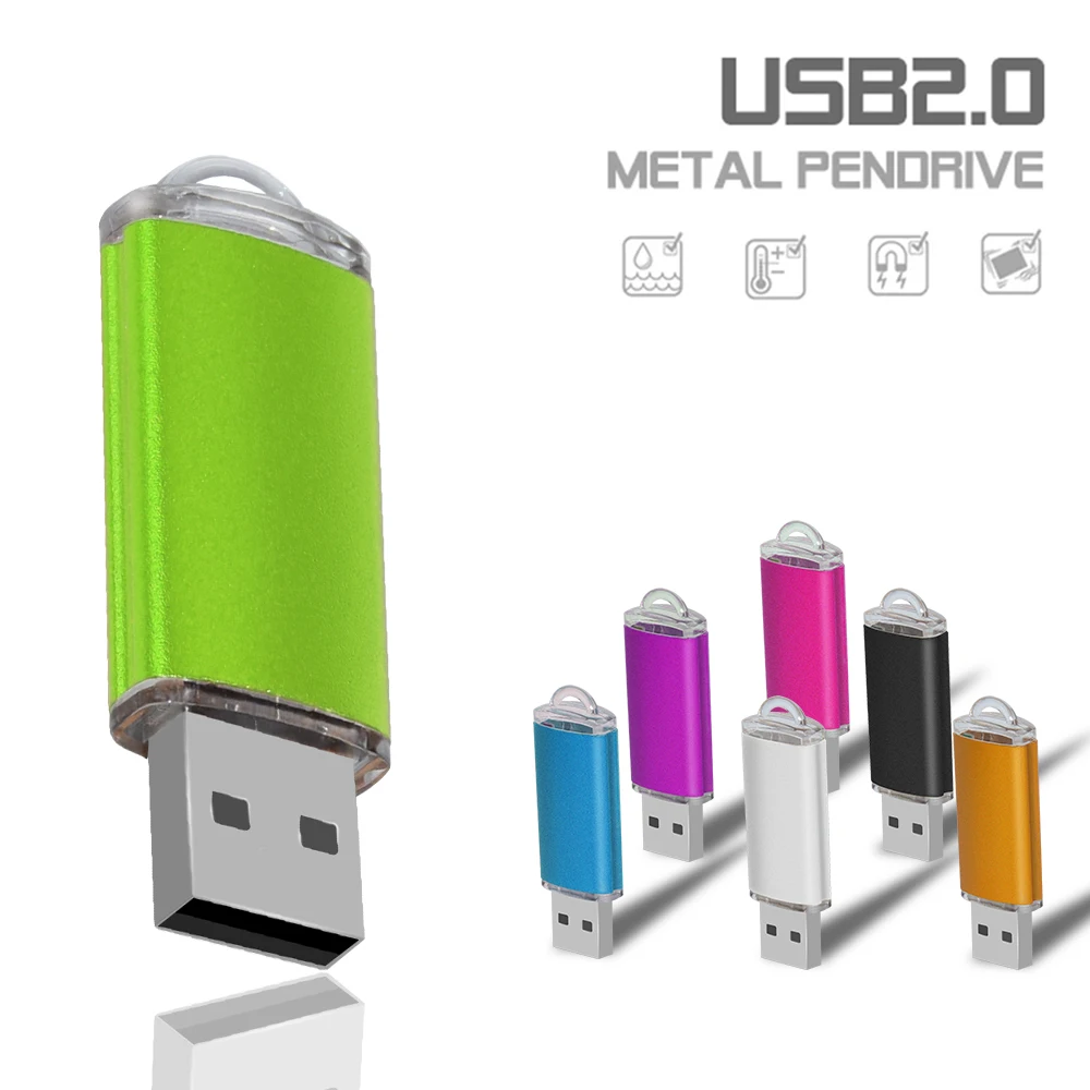 

Multicolor Fashion USB Flash Drive2.0 64GB 32GB pendrive high speed pen drive16GB 8GB waterproof Memory Stick custom logo Gift