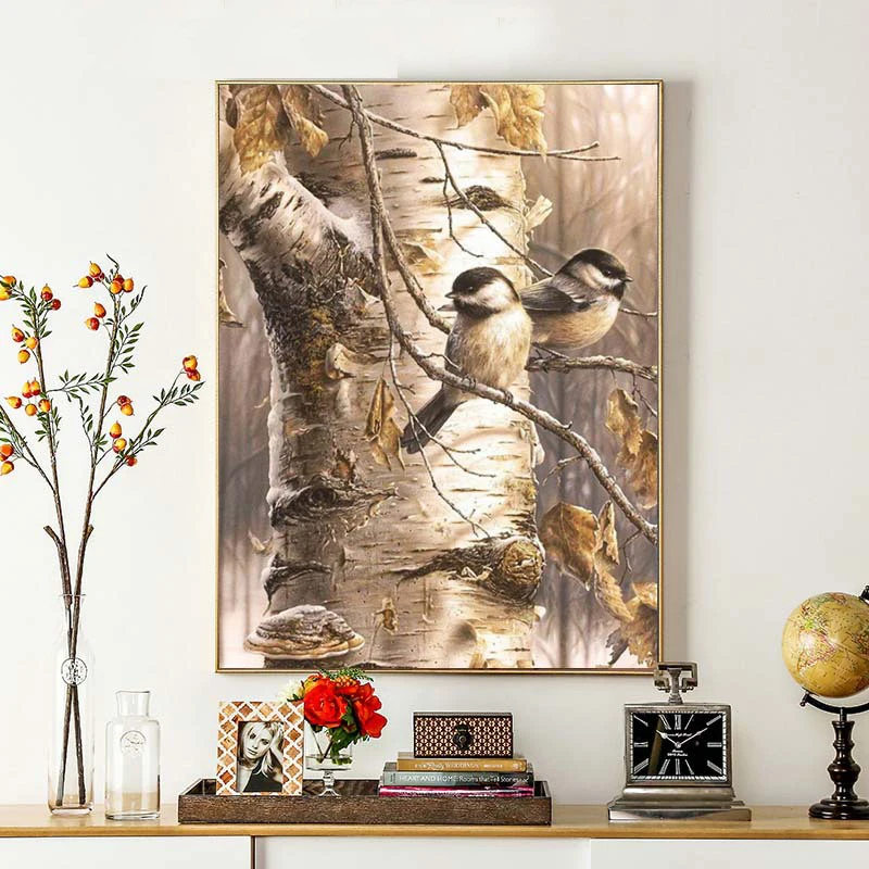 

Diy Painting By Numbers Birds On Tree Canvas Coloring Kit Oil Paint By Numbers On Canvas Adults Kids Arts Craft Home Wall Decor