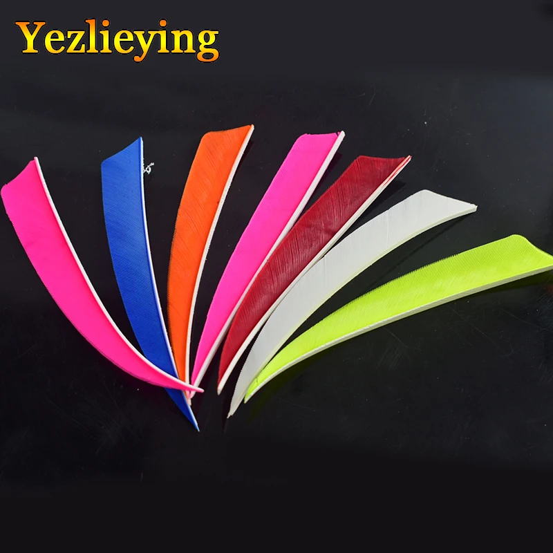 5 дюймов 50 шт. DIY аксессуары для стрельбы из лука щит индейские перья стрела перо
