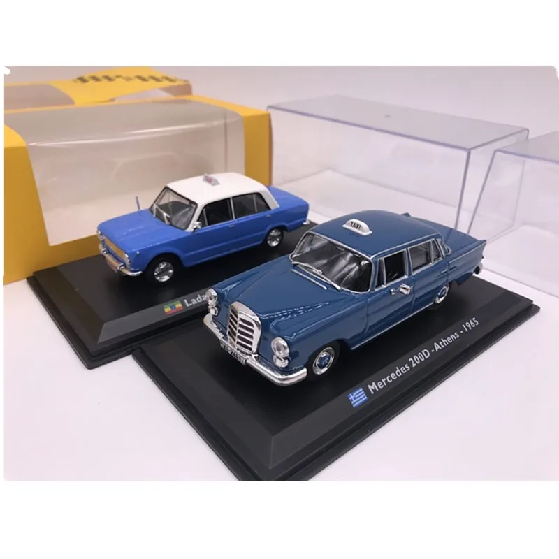 LEO 1/43 весы mercedes 200D Афин такси автомобиль из литого металла модель игрушки для детских подарков коллекция оригинальная коробка