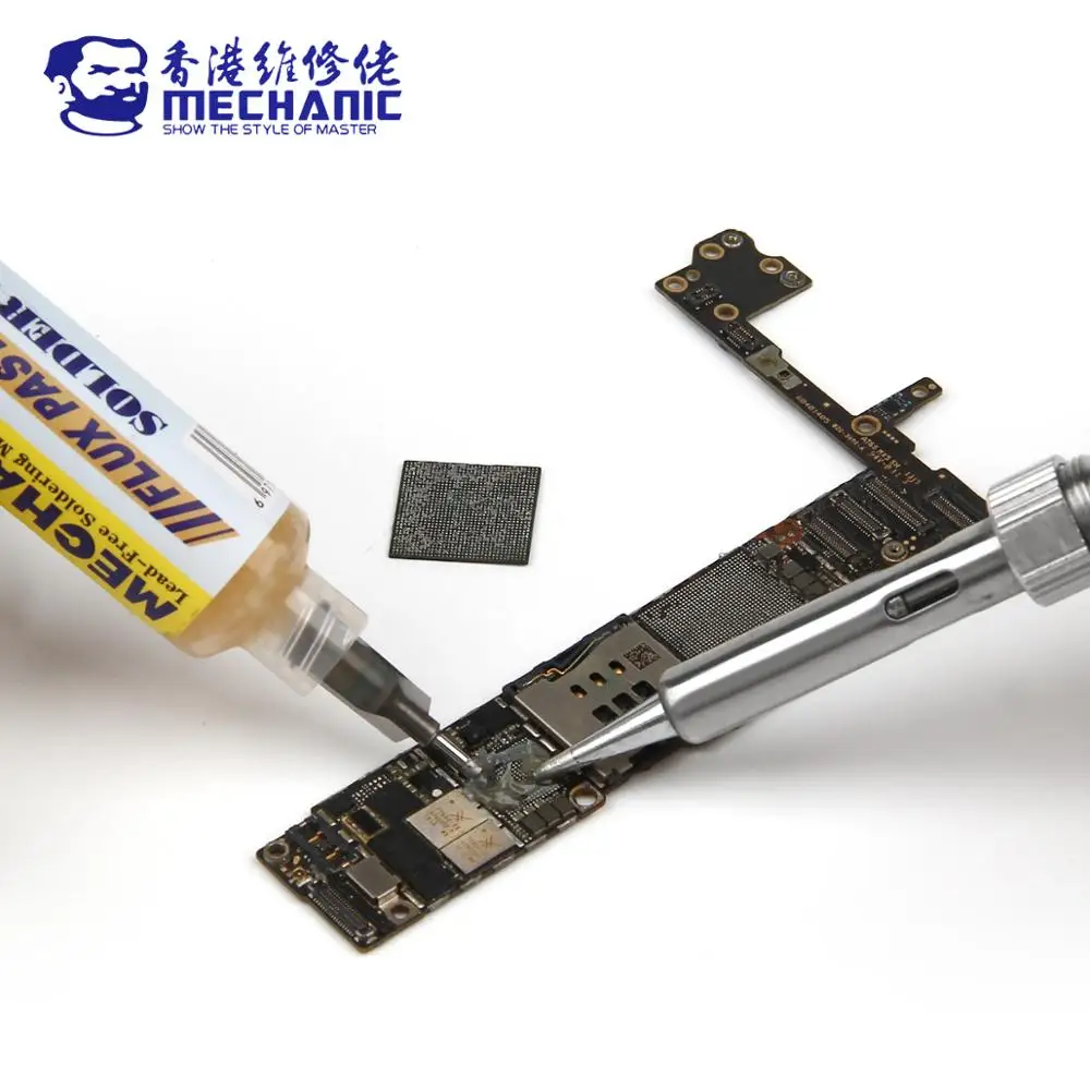 

MECHANIC 10CC/100g Mild Rosin Lead-Free High Activity Soldering Paste PCB BGA SMD No-Clean 223/559 Welding Flux Repair Solder