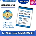 1350 мАч, NP-SP70 SP70A SP70B Батарея для SONY H. Уха ВклMDR-100ABN 1RBT H. Уха на 2WH-H900N  MDR-1RBT TS20 MHS-FS2 DB100 LI50B