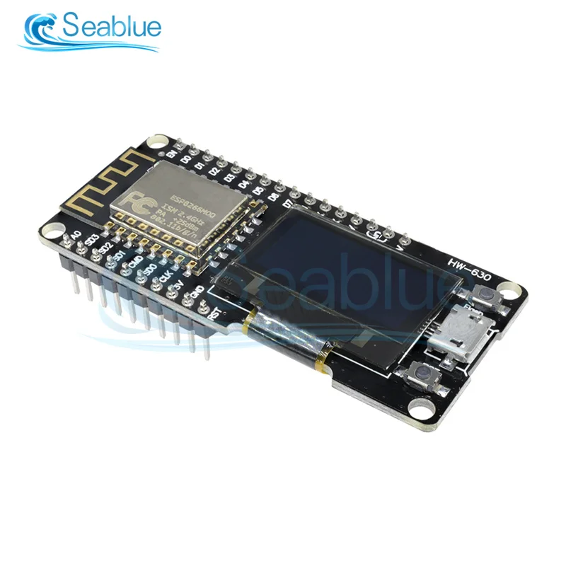 For Wemos NodeMCU ESP8266 ESP-12F 0.96 inch OLED Display WIFI Module Wireless CP2102 Development Board Micro USB Entrance | Инструменты