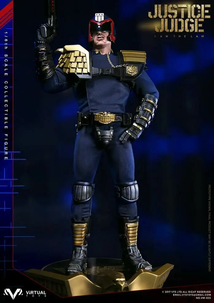 Виртуальная игрушка VM-023 JUSTICE JUDGE 1" 1/6 фигурка 1995 JUDGE DREDD STALLONE