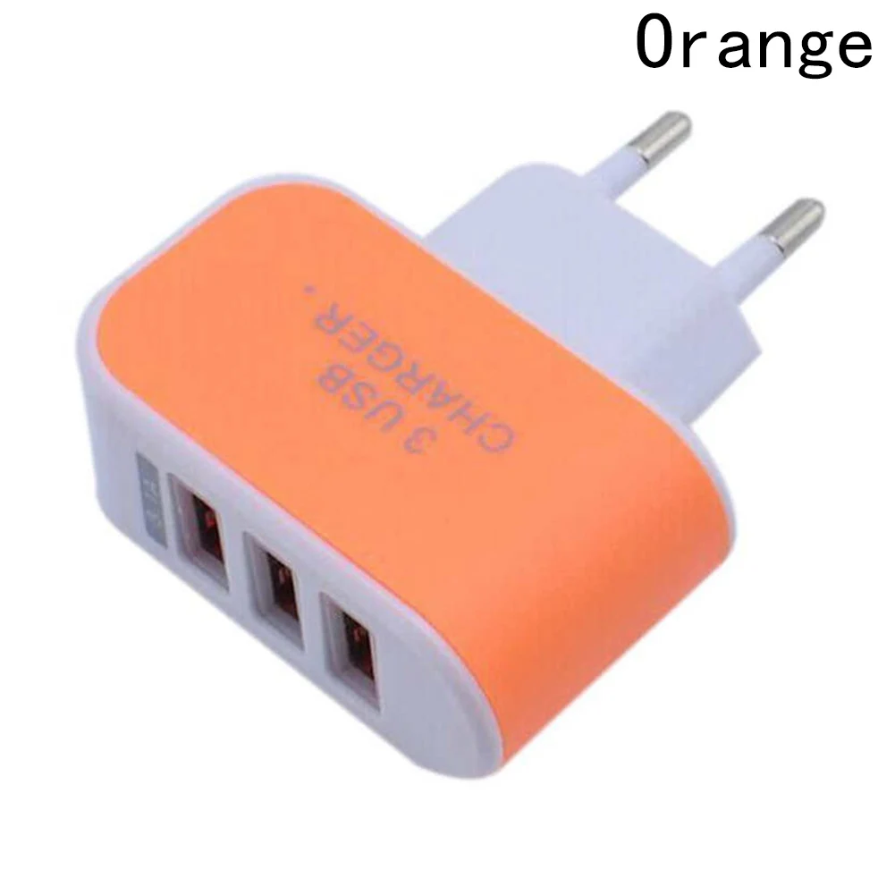 Лучший Простой тройной USB-порт для ЕС телефона планшета 5 В 3 А новый стильный
