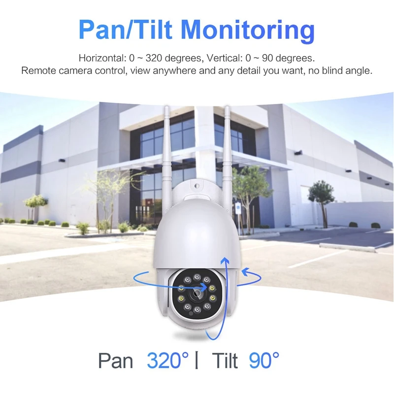 

2MP 1080P Two-Way Voice Outdoor Waterproof Motion Detection and Automatic Tracking Surveillance Camera