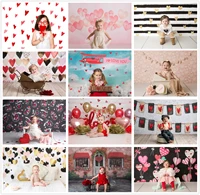 photography backdrop valentine day love hearts pattern photo background newborns baby shower birthday party decor banner props