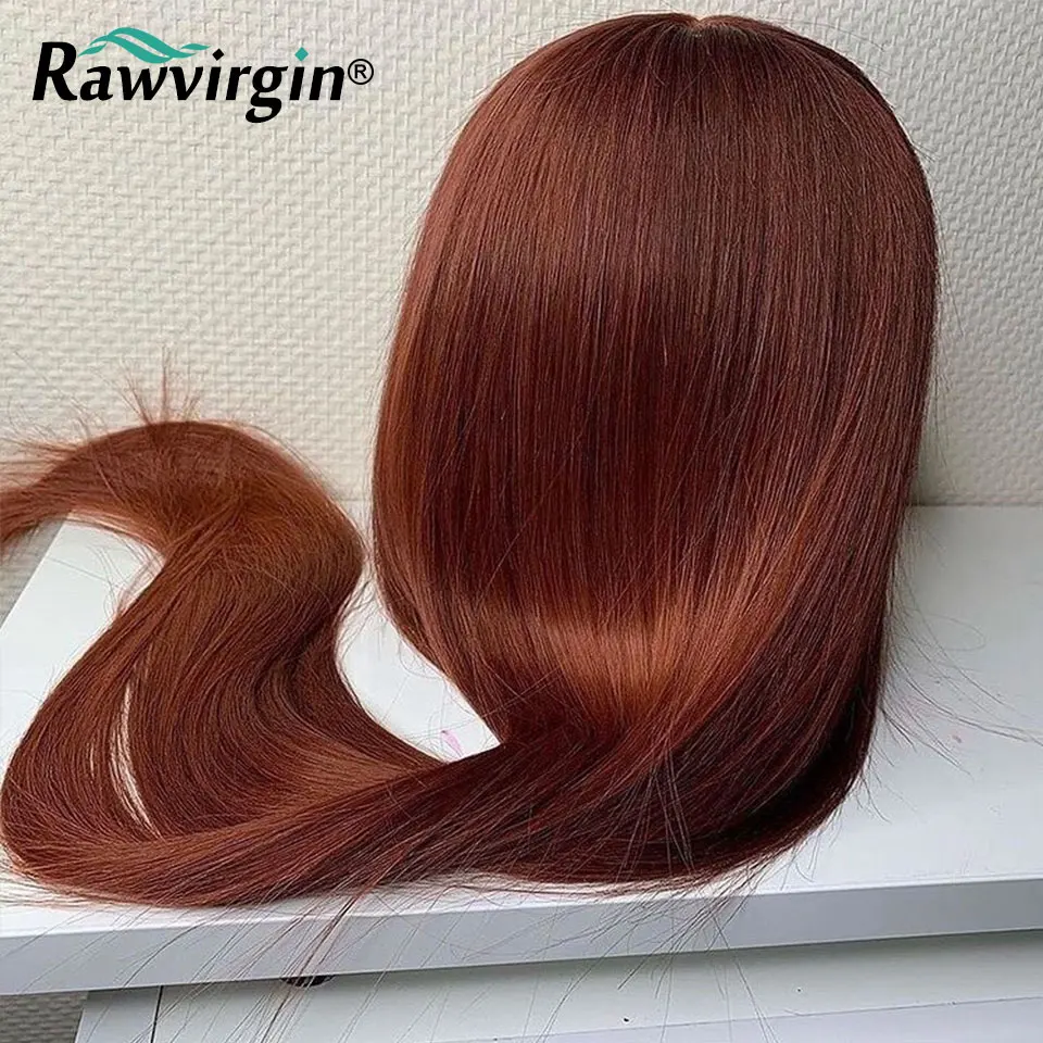 

Brown Colored Human Hair Wigs Straight Lace Front Wig HD Transparent Lace Wigs For Women Human Hair Lace Front Human Hair Wigs