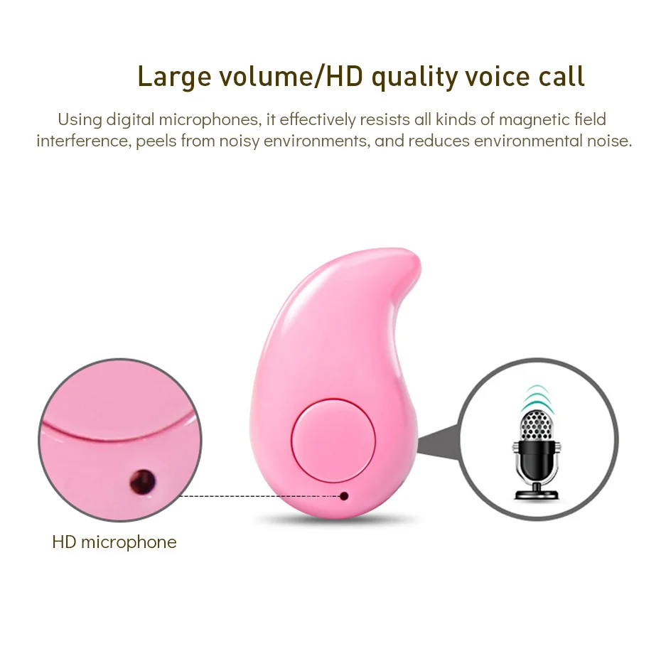 Bluetooth наушники мини беспроводные бизнес свободные руки вкладыши V4.2 с микрофоном