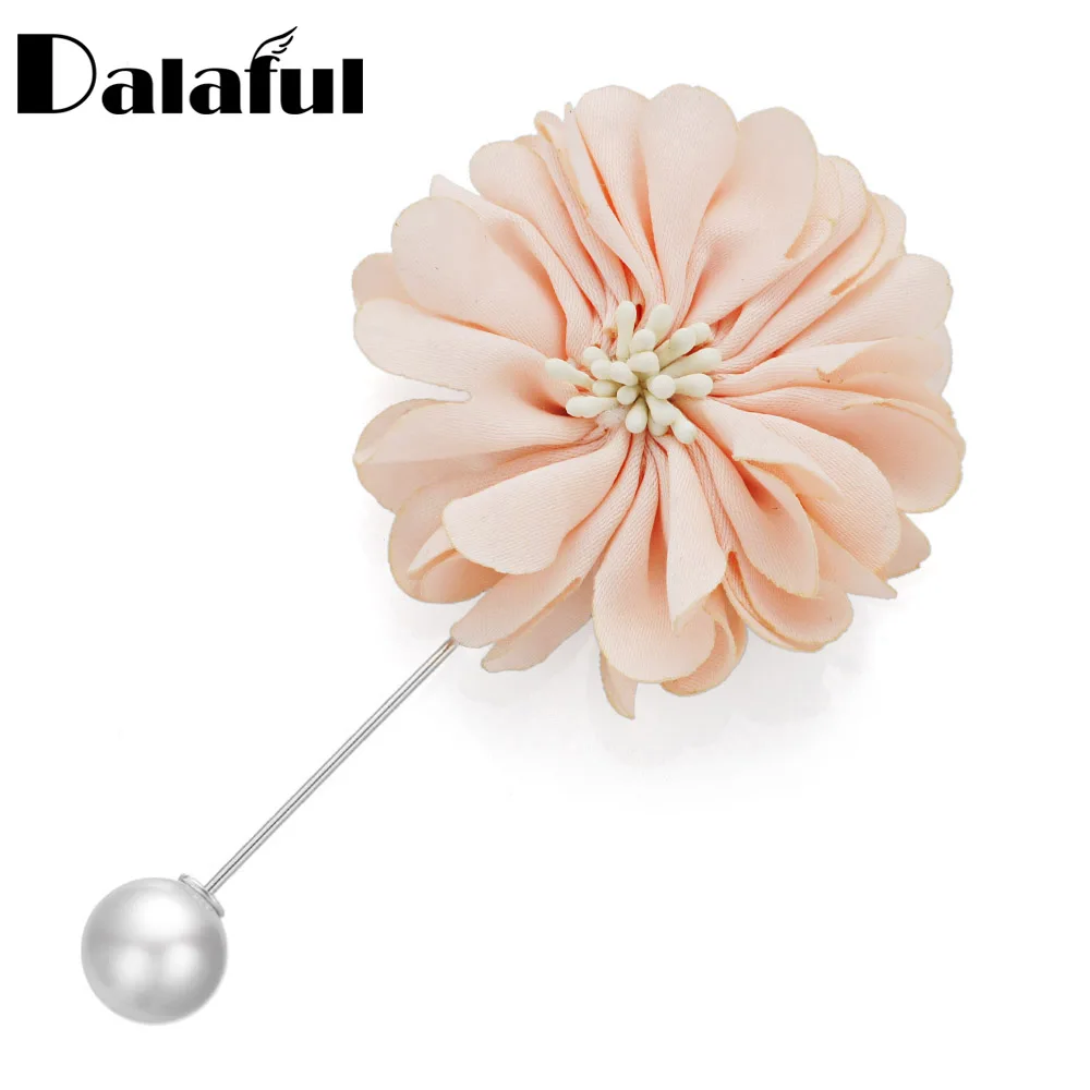Элегантные Броши Dalaful с лацканами в виде цветов булавка из ткани искусственным