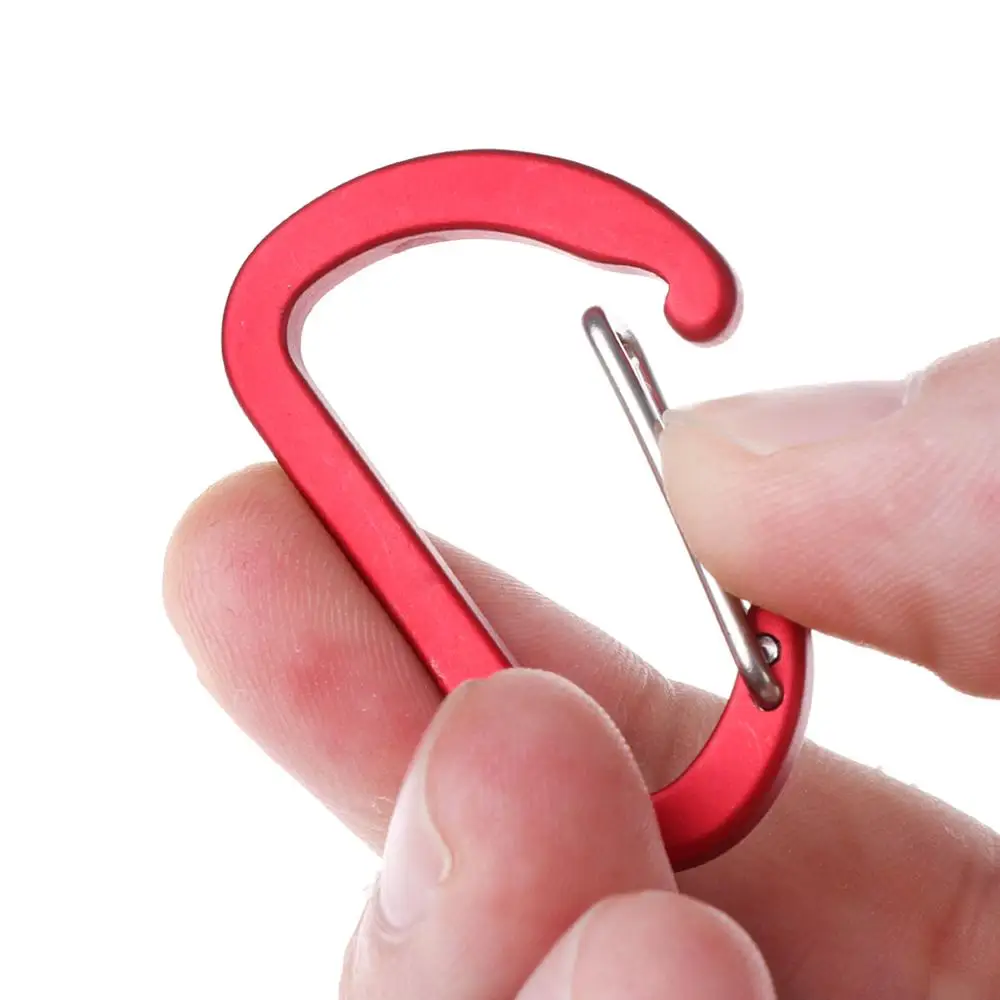 2 шт D форма быстро Висячие мини пряжка крюк зажим алюминиевый кемпинг карабин