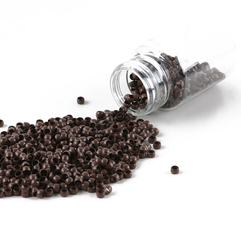 1000pcs 4.0mm nano rings beads for hair extension 13# blonde color