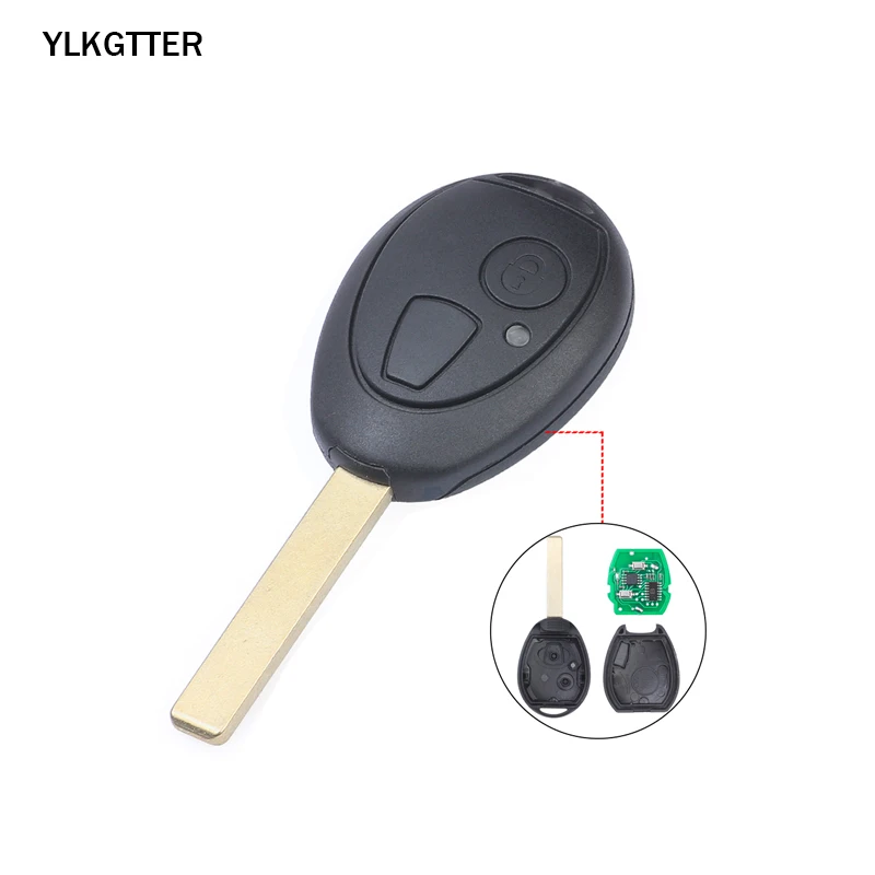 YLKGTTER 2 кнопки 433 Мгц дистанционный Автомобильный ключ для Land Rover 75MG ZT 2002-2005 PCF7930AS